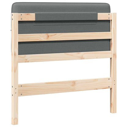 Čalouněné Čelo Postele S Čelo Hnědá A Světle Šedá 90 Cm