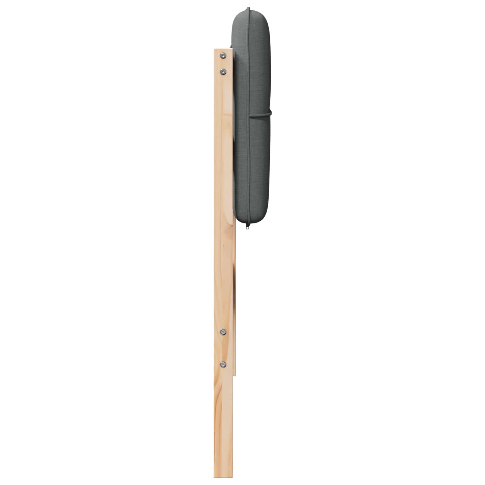 Čalouněné Čelo Postele S Čelo Hnědá A Světle Šedá 90 Cm