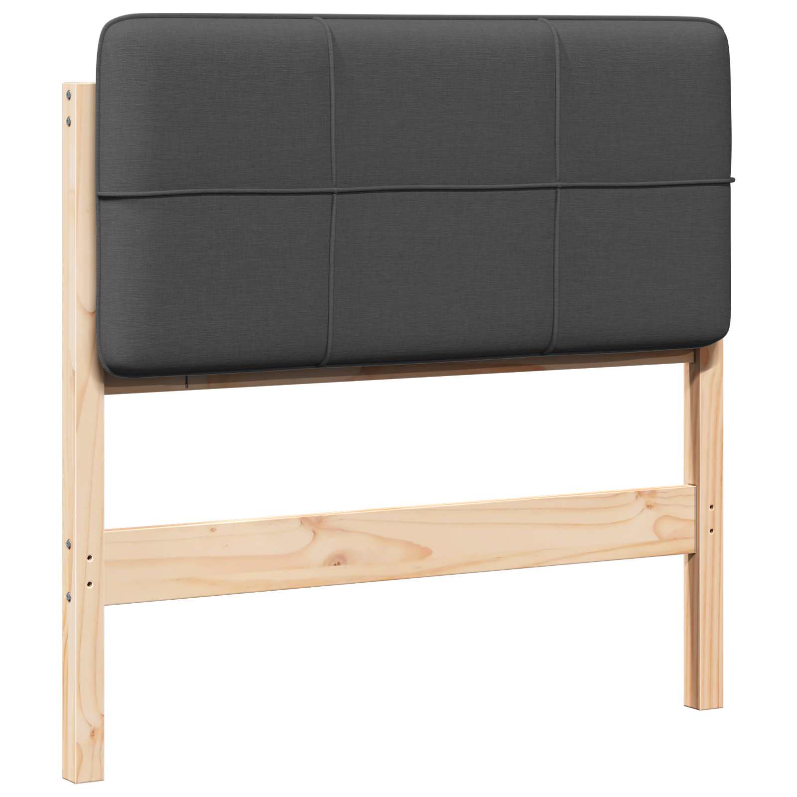 Čalouněné Čelo Postele S Čelo Hnědá A Tmavě Šedá 90 Cm