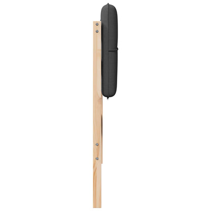 Čalouněné Čelo Postele S Čelo Hnědá A Tmavě Šedá 90 Cm