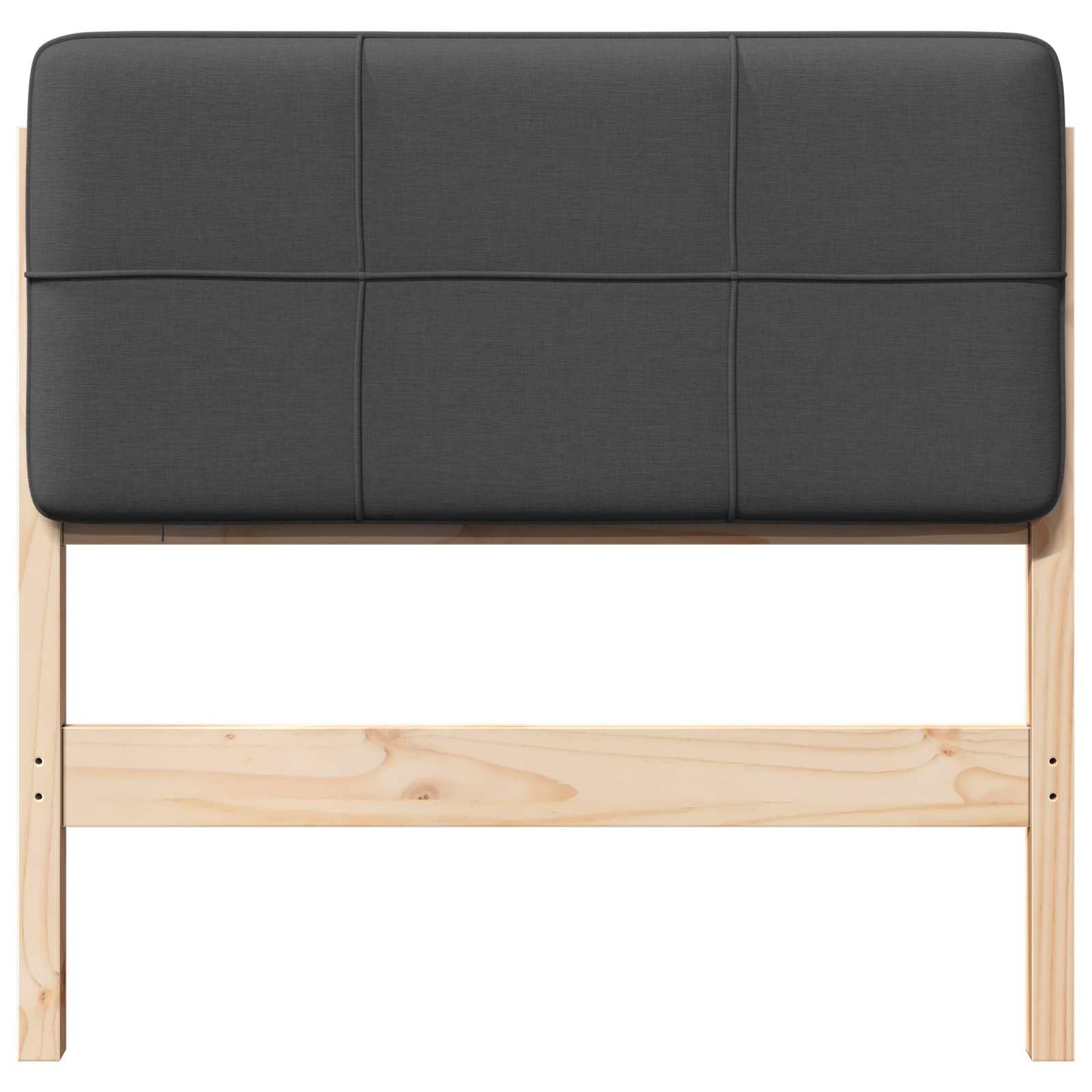Čalouněné Čelo Postele S Čelo Hnědá A Tmavě Šedá 80 Cm
