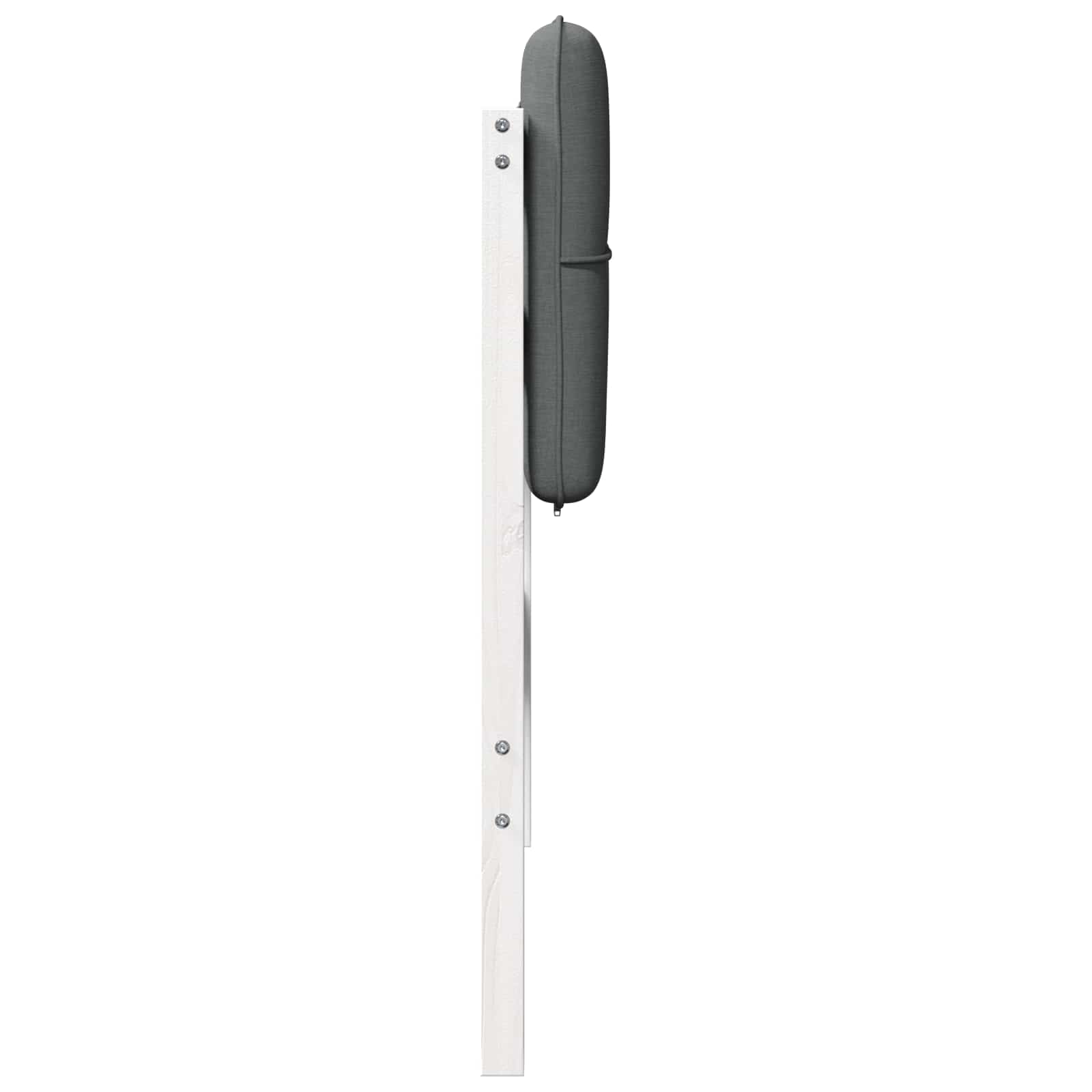 Čalouněné Čelo Postele S Čelo Bílá A Světlá Šedá 80 Cm
