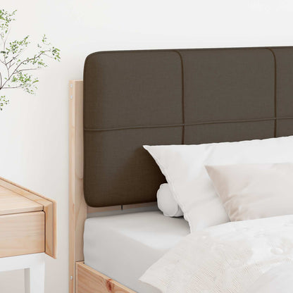 Čalouněné Čelo Postele Hnědá A Taupe 75 Cm Masivní Borové Dřevo