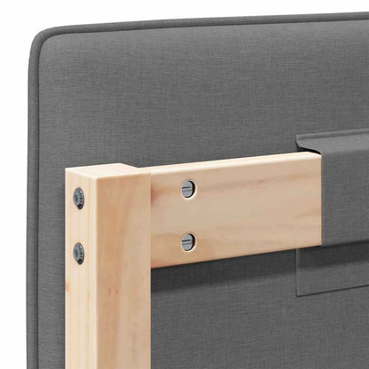 Čalouněné Čelo Postele S Čelo Hnědá A Světle Šedá 200 Cm