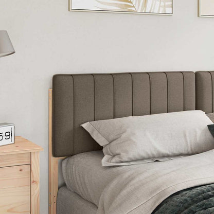 Čalouněné Čelo Postele S Čelo Hnědá A Taupe 200 Cm