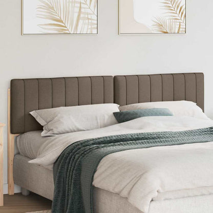 Čalouněné Čelo Postele S Čelo Hnědá A Taupe 180 Cm