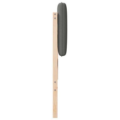 Čalouněné Čelo Postele S Čelo Hnědá A Světle Šedá 150 Cm