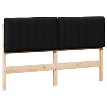 Čalouněné Čelo Postele S Čelo Hnědá A Černá 150 Cm