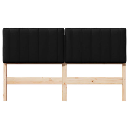 Čalouněné Čelo Postele S Čelo Hnědá A Černá 150 Cm