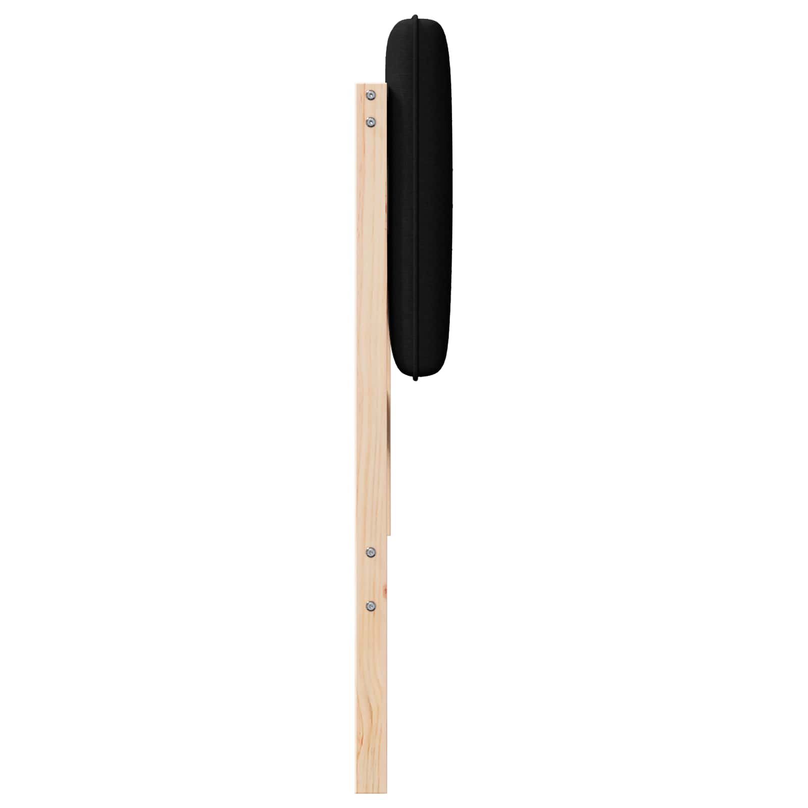 Čalouněné Čelo Postele S Čelo Hnědá A Černá 150 Cm