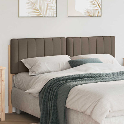 Čalouněné Čelo Postele S Čelo Hnědá A Taupe 150 Cm