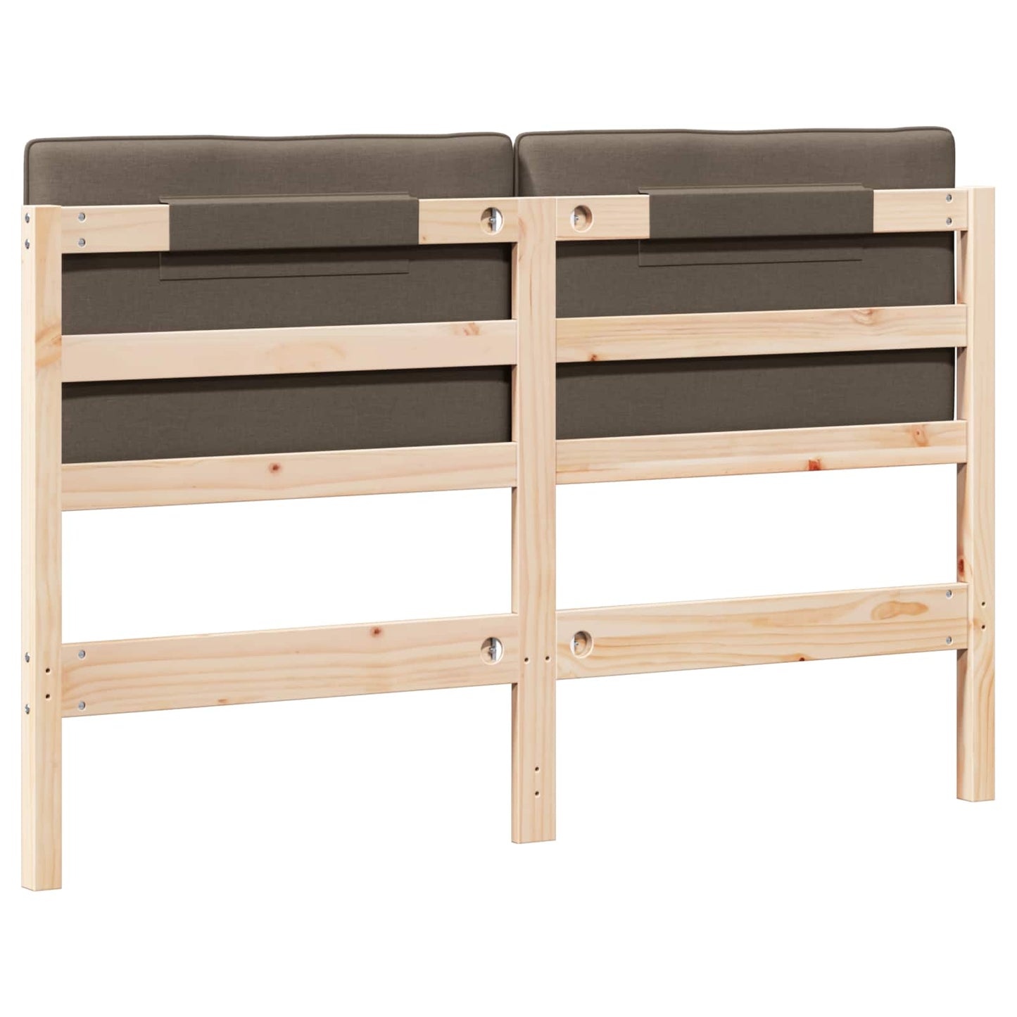 Čalouněné Čelo Postele S Čelo Hnědá A Taupe 150 Cm