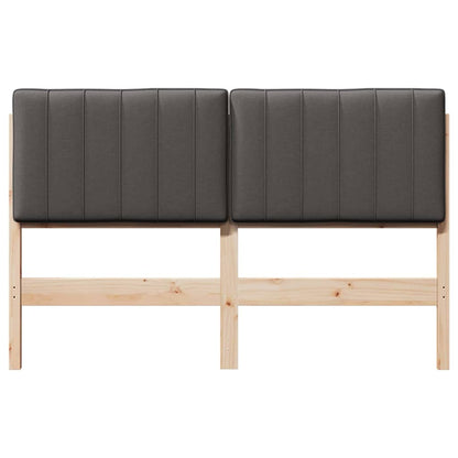Čalouněné Čelo Postele S Čelo Hnědá A Tmavě Šedá 140 Cm