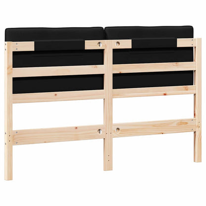 Čalouněné Čelo Postele S Čelo Hnědá A Černá 140 Cm