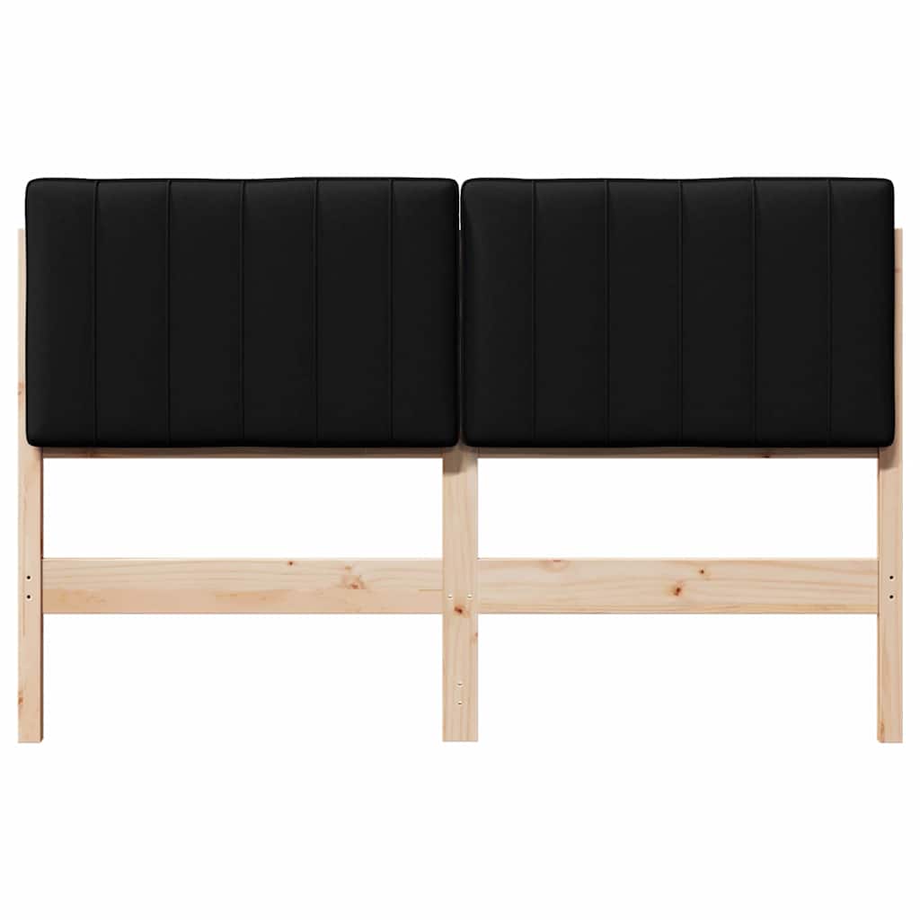 Čalouněné Čelo Postele S Čelo Hnědá A Černá 140 Cm