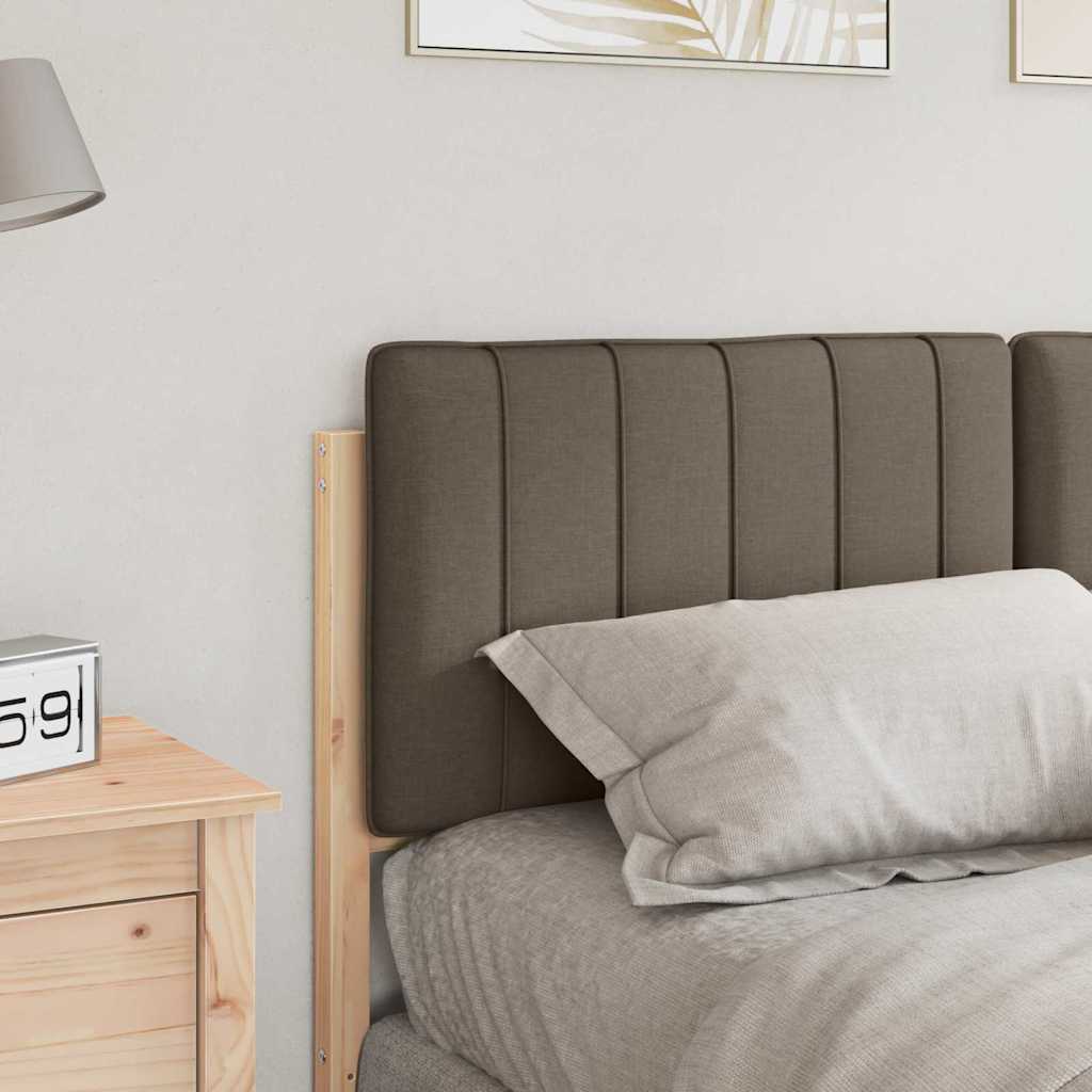Čalouněné Čelo Postele S Čelo Hnědá A Taupe 140 Cm