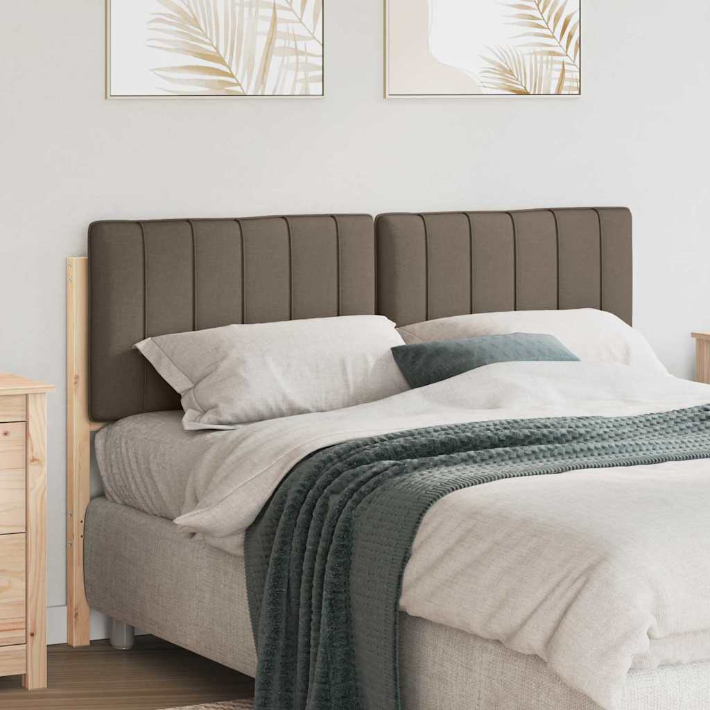 Čalouněné Čelo Postele S Čelo Hnědá A Taupe 140 Cm