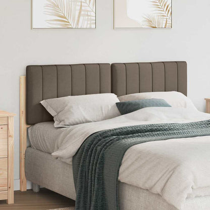 Čalouněné Čelo Postele S Čelo Hnědá A Taupe 140 Cm