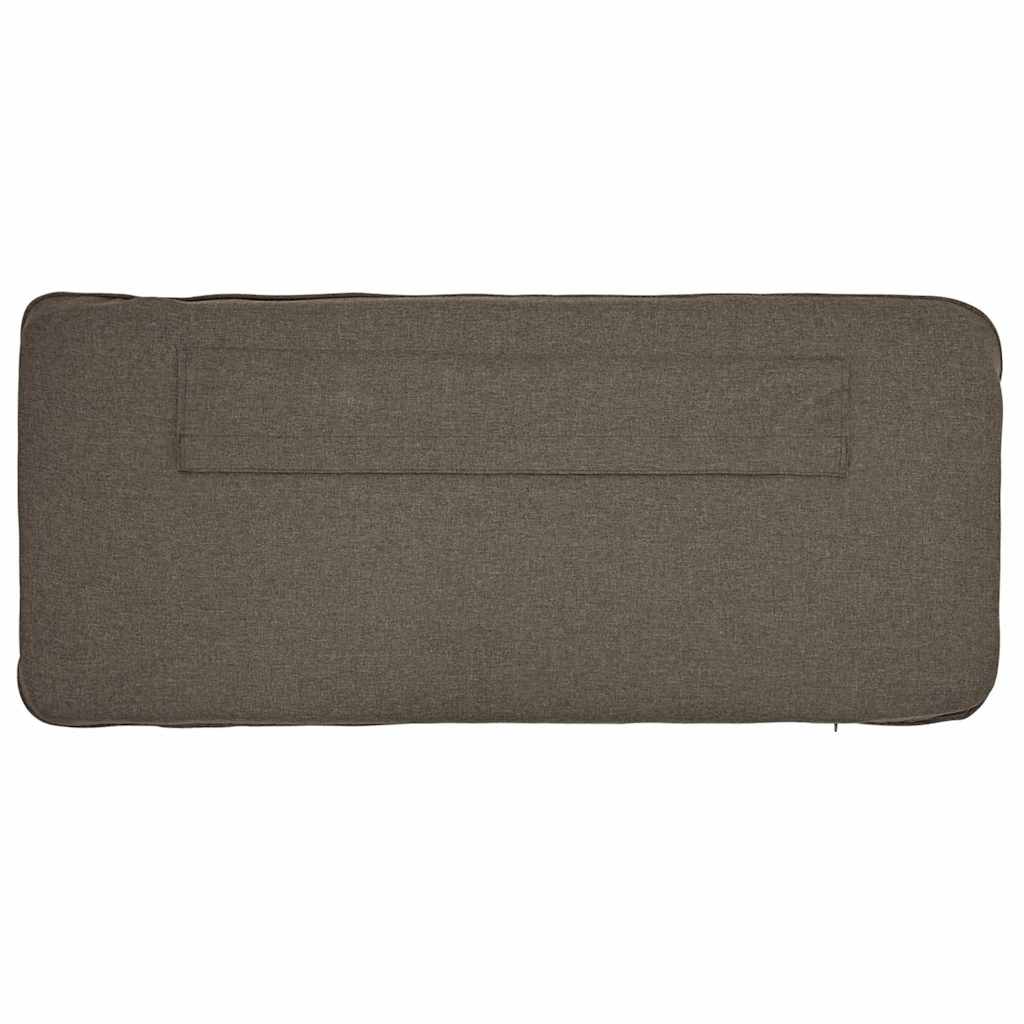 Čalouněné Čelo Postele S Čelo Hnědá A Taupe 135 Cm