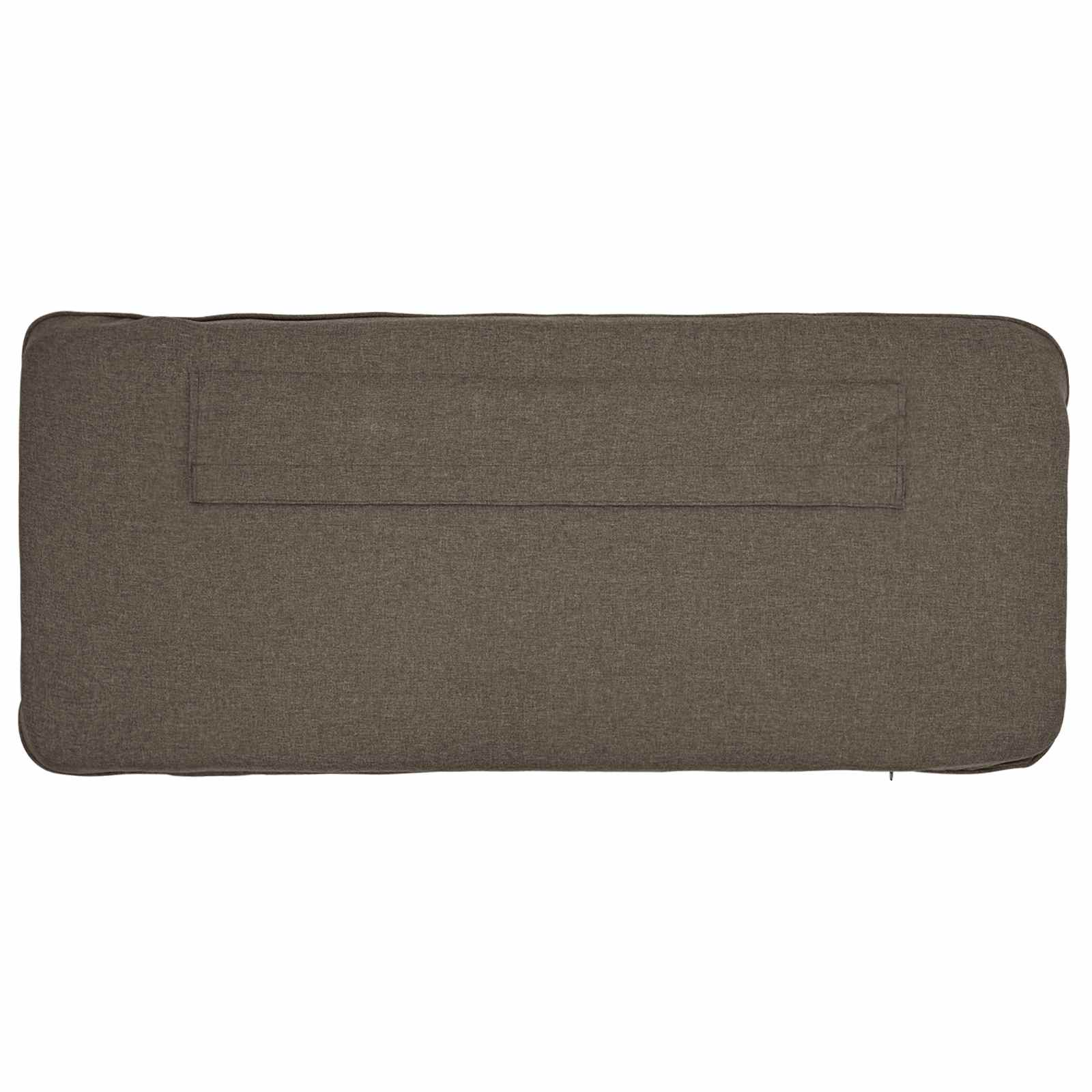 Čalouněné Čelo Postele S Čelo Hnědá A Taupe 120 Cm