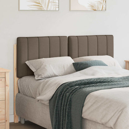 Čalouněné Čelo Postele S Čelo Hnědá A Taupe 120 Cm