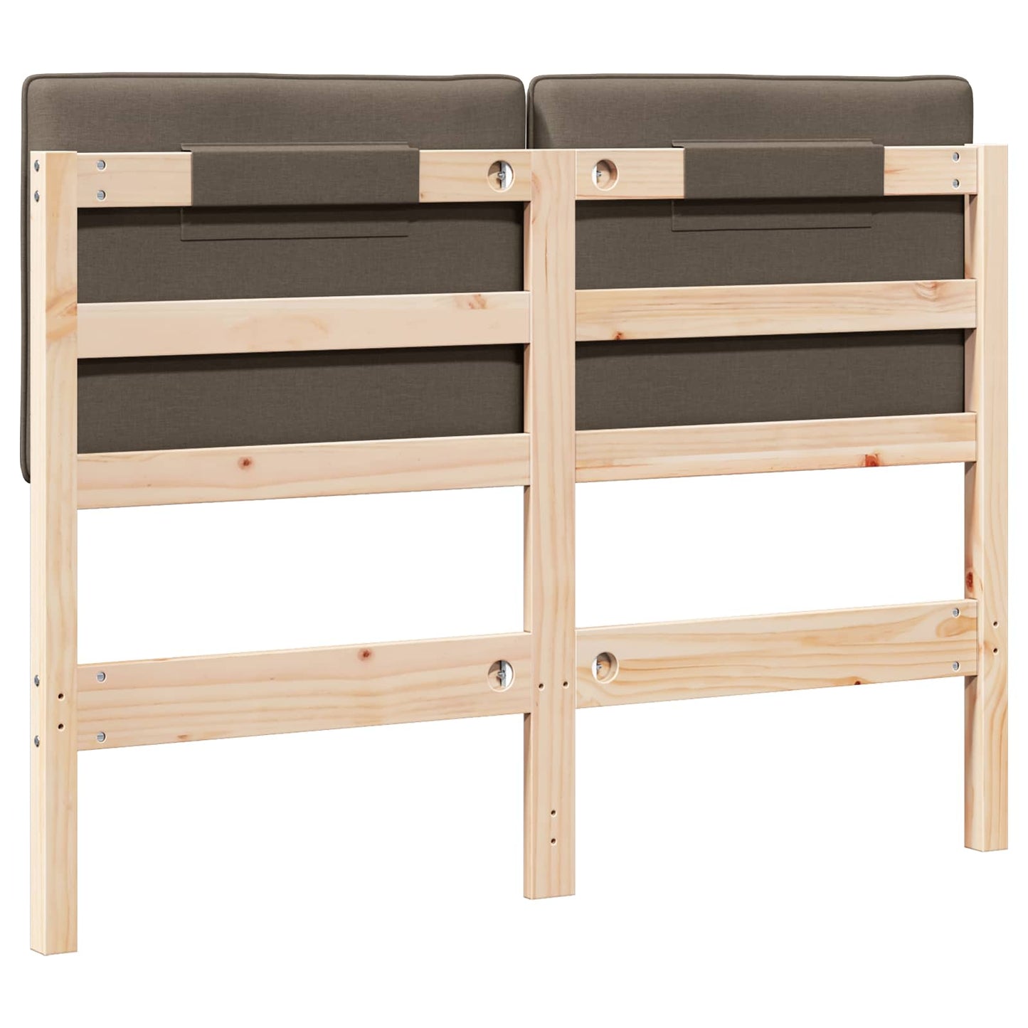 Čalouněné Čelo Postele S Čelo Hnědá A Taupe 120 Cm