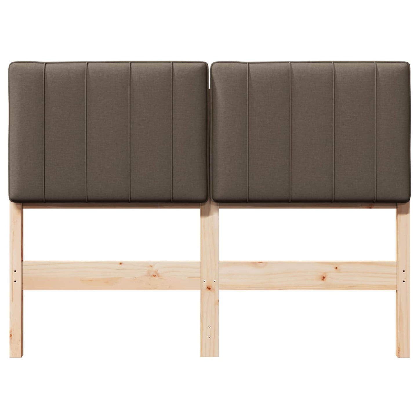 Čalouněné Čelo Postele S Čelo Hnědá A Taupe 120 Cm
