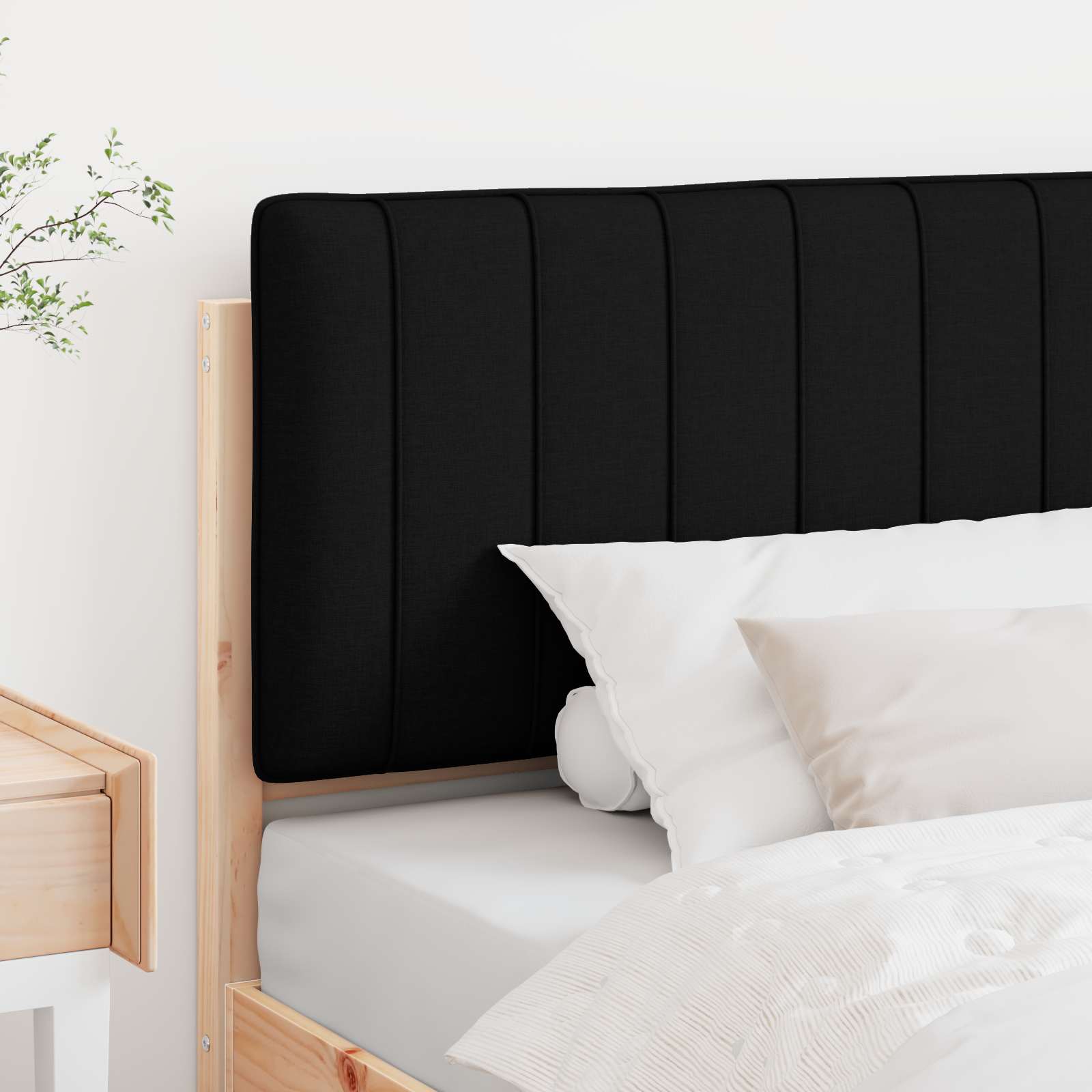Čalouněné Čelo Postele S Čelo Hnědá A Černá 100 Cm