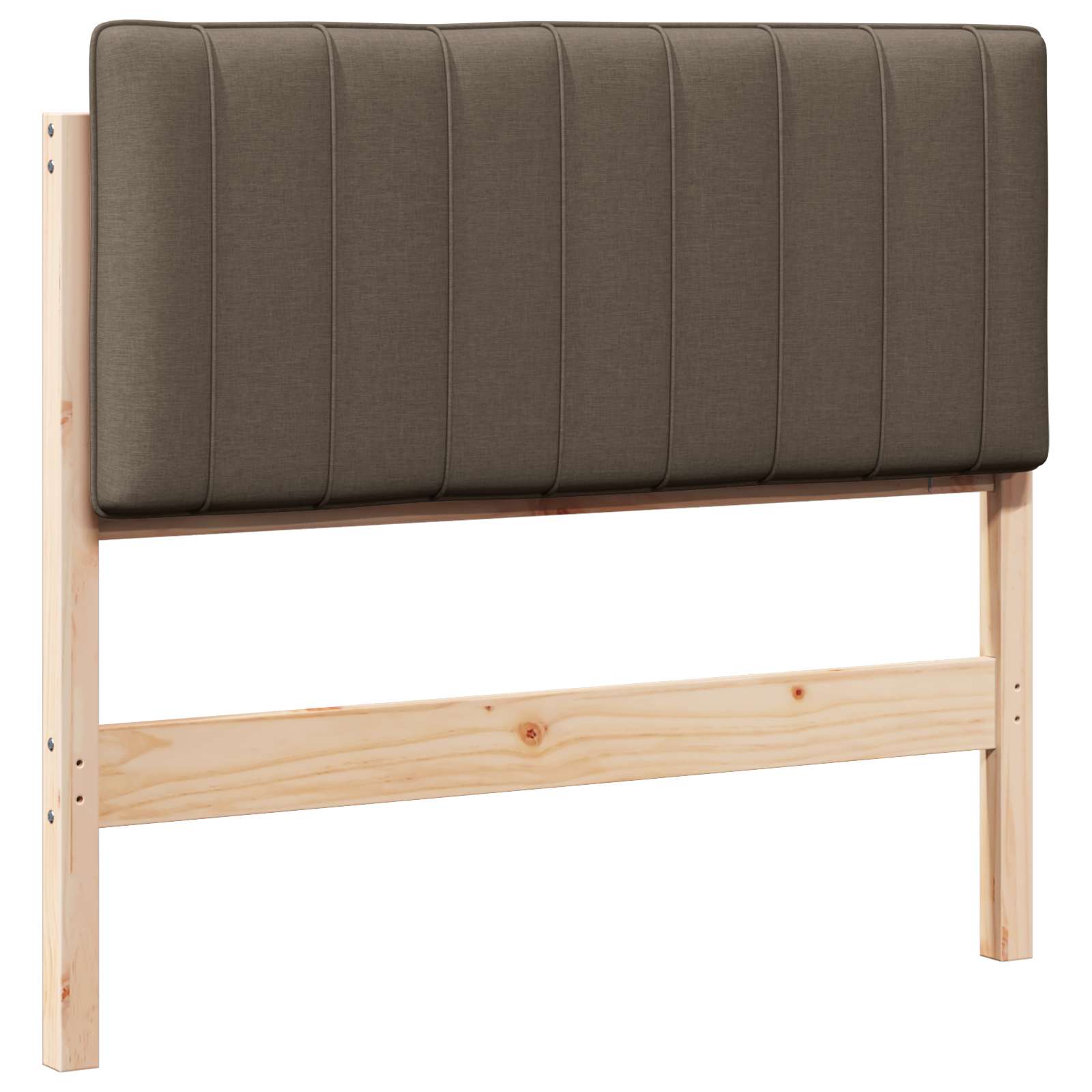 Čalouněné Čelo Postele S Čelo Hnědá A Taupe 100 Cm