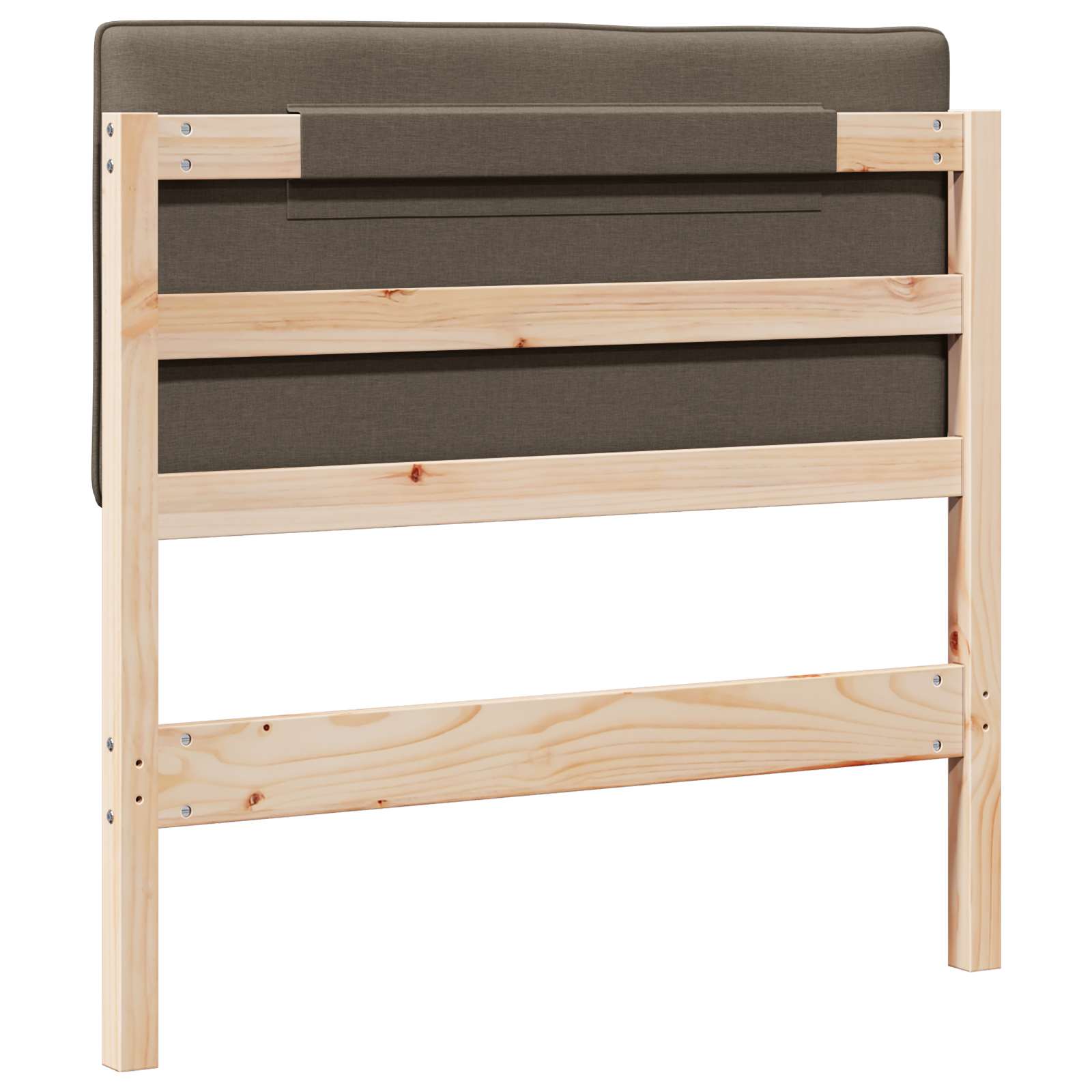 Čalouněné Čelo Postele S Čelo Hnědá A Taupe 100 Cm