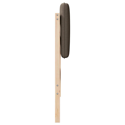 Čalouněné Čelo Postele S Čelo Hnědá A Taupe 100 Cm