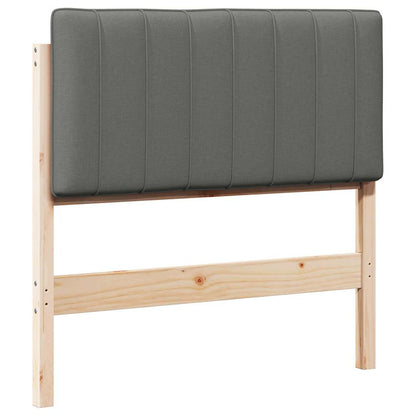 Čalouněné Čelo Postele S Čelo Hnědá A Světle Šedá 90 Cm