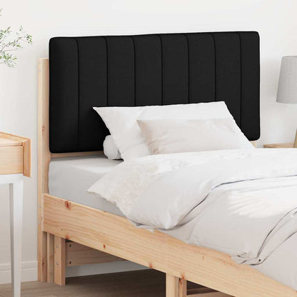 Čalouněné Čelo Postele Hnědá A Černá 90 Cm Masivní Borové Dřevo