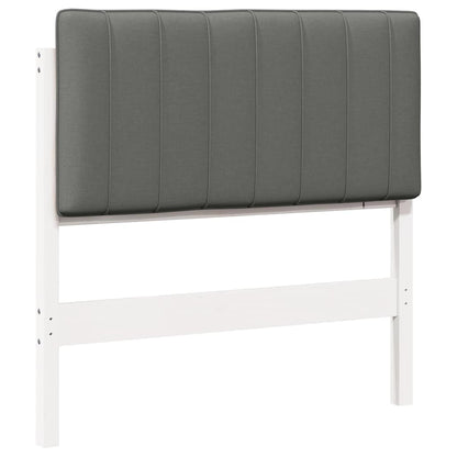 Čalouněné Čelo Postele S Čelo Bílá A Světlá Šedá 90 Cm