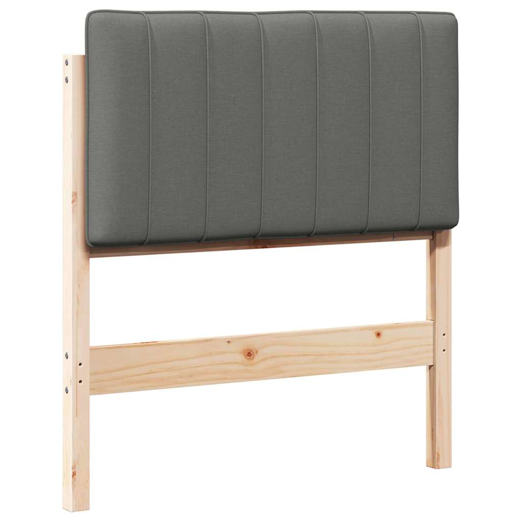 Čalouněné Čelo Postele S Čelo Hnědá A Světle Šedá 80 Cm