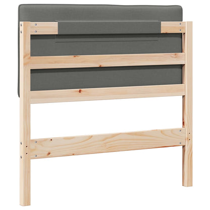 Čalouněné Čelo Postele S Čelo Hnědá A Světle Šedá 80 Cm