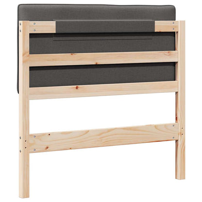 Čalouněné Čelo Postele S Čelo Hnědá A Tmavě Šedá 80 Cm