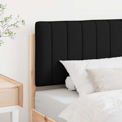 Čalouněné Čelo Postele Hnědá A Černá 80 Cm Masivní Borové Dřevo