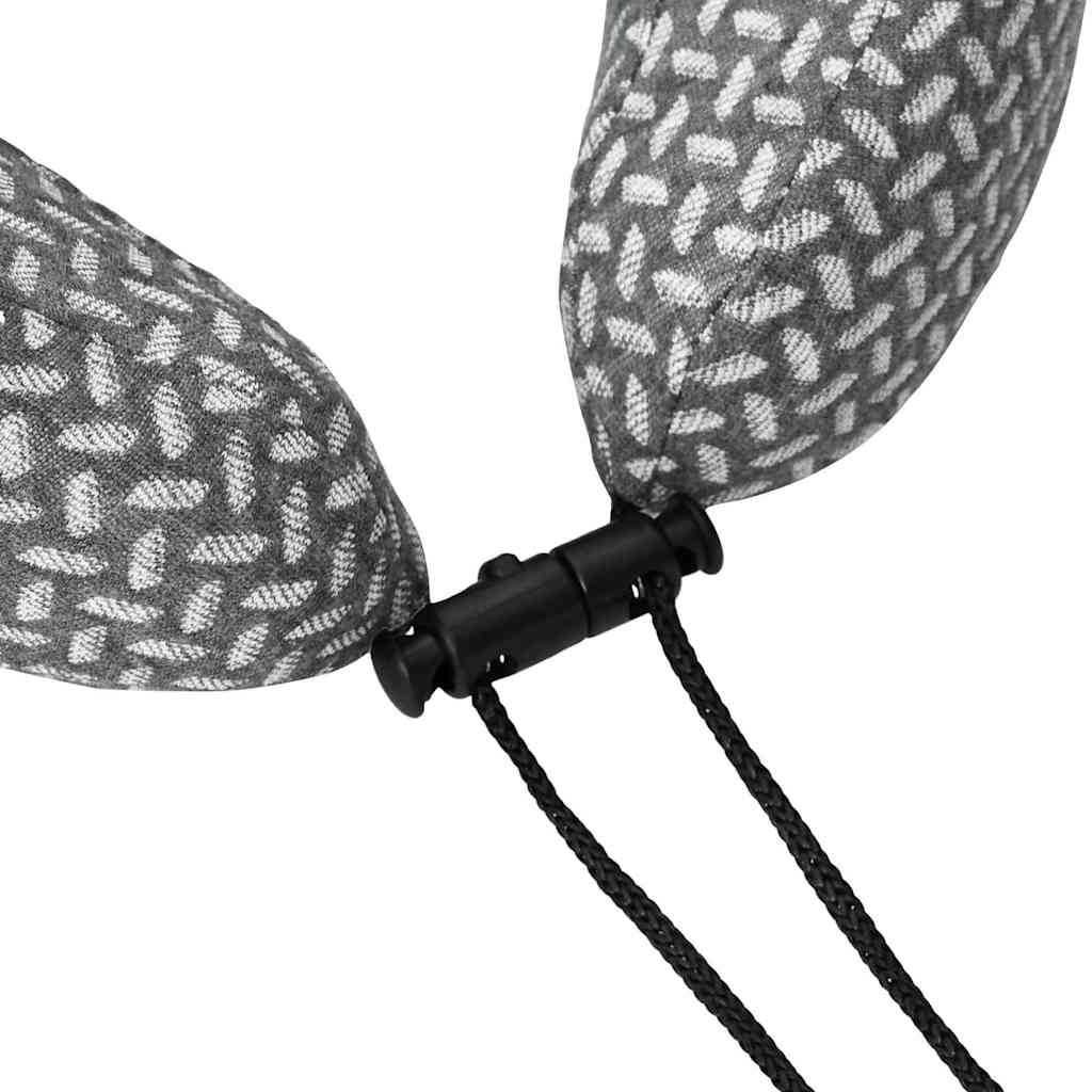 Cestovní Krční Polštář Šedý 30 X 28 X 14 Cm Polyester