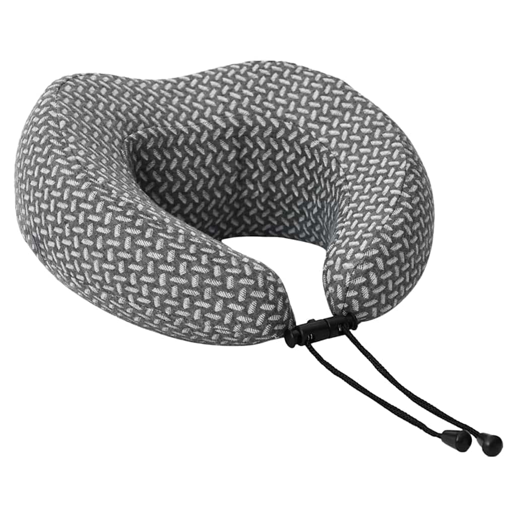 Cestovní Krční Polštář Šedý 30 X 28 X 14 Cm Polyester