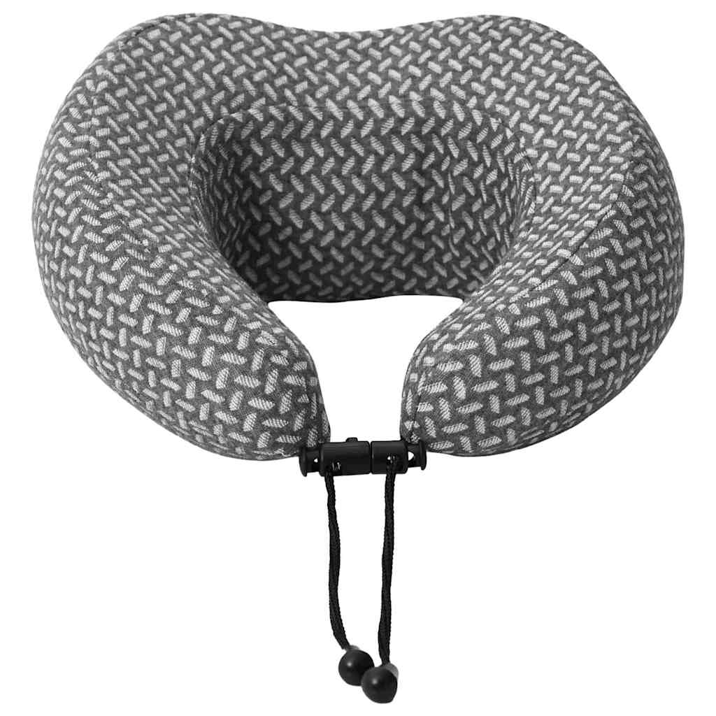 Cestovní Krční Polštář Šedý 30 X 28 X 14 Cm Polyester