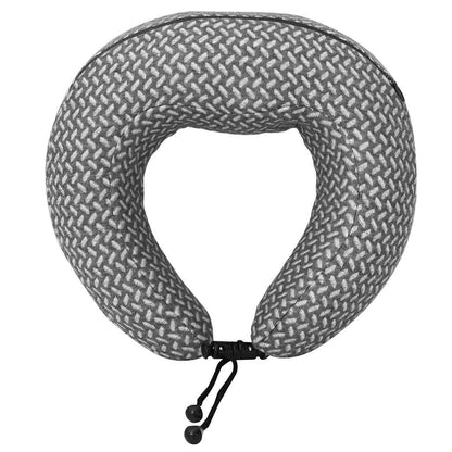 Cestovní Krční Polštář Šedý 30 X 28 X 14 Cm Polyester