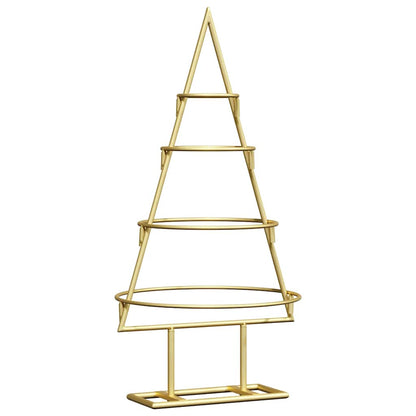 Kovový Vánoční Stromeček Zlatá 60 Cm Práškově Lakovaná Ocel