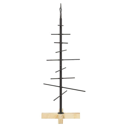 Kovový Vánoční Stromeček Černá 89 Cm Práškově Lakovaná Ocel