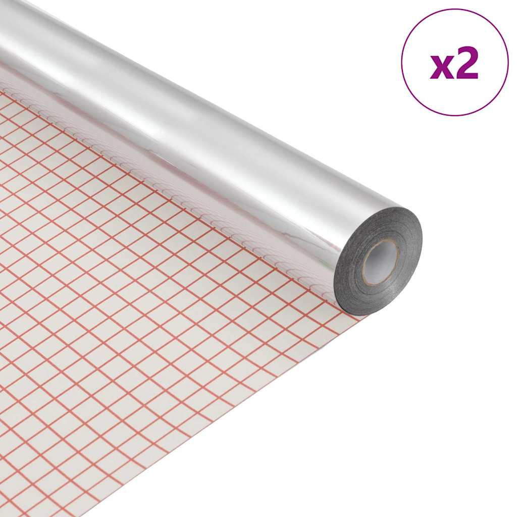 Samo-Lepicí Zrcadlová Fólie 60 X 2 Ks Stříbrná Pet