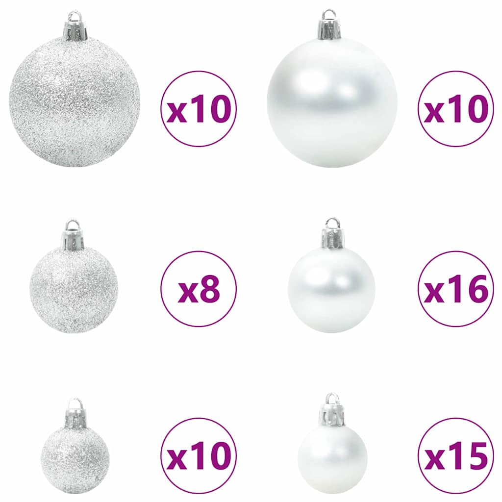 Umělý Štíhlý Vánoční Strom S Stojanem Zelená A Bílá 210 Cm