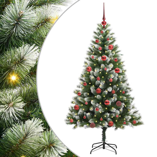 Umělý Sklápěcí Vánoční Stromeček S Flokovaným Sněhem 150 Cm