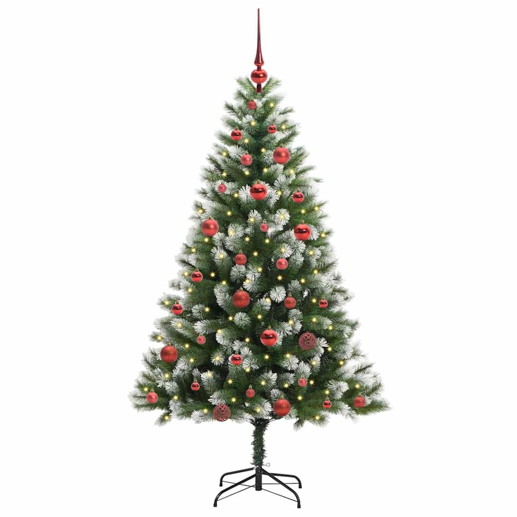 Umělý Sklápěcí Vánoční Stromeček S Flokovaným Sněhem 150 Cm