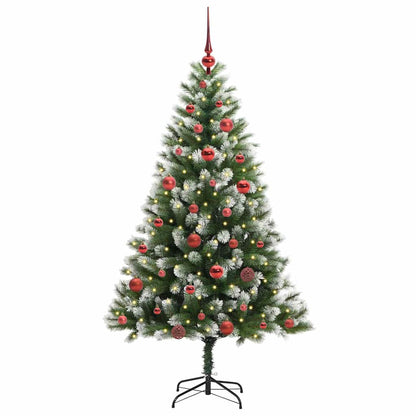 Umělý Sklápěcí Vánoční Stromeček S Flokovaným Sněhem 150 Cm
