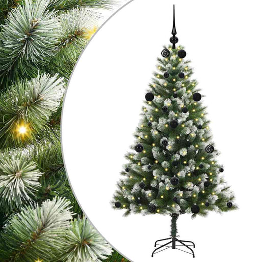Umělý Sklápěcí Vánoční Stromeček S Flokovaným Sněhem 150 Cm
